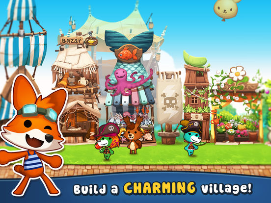 Happy Street - Free Town Building with Animalsscreeshot 2