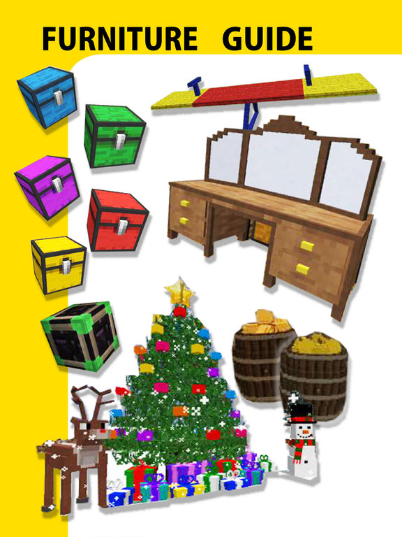 Screenshots of Furniture Mod, Guide, Video - Game Pocket Wiki for Minecraft PE & PC Edition for iPad