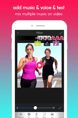 Slow motion & fast motion Video Editor by magic Curve for Youtube, Instagram, Vine : VSlow screenshot 3