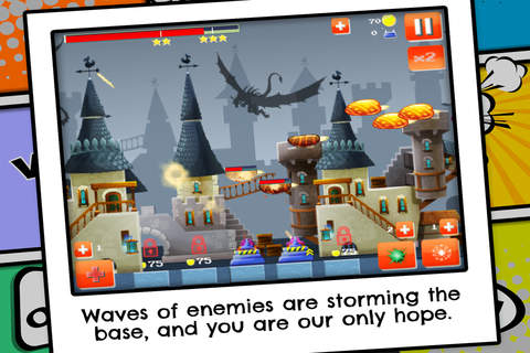 Dragon VS Fire Ball - FREE - Flying Lizard Armor Meteoric Invaders screenshot 2