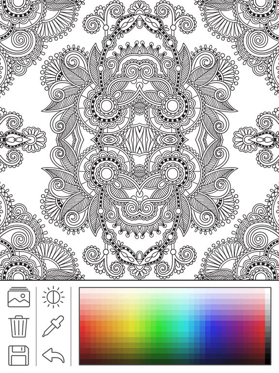 Anti coloring book for adults