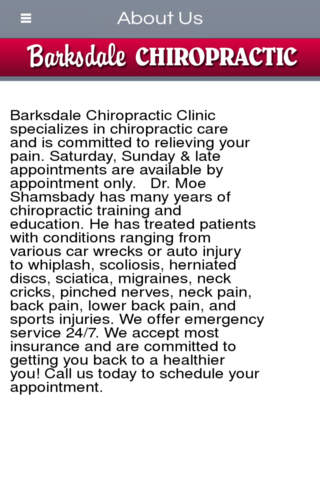 Barksdale Chiropractic Clinic screenshot 2
