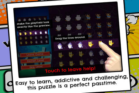 Halloween Kitty Cat Match Puzzle - FREE - Slide Funny Cats To Match Pattern screenshot 3