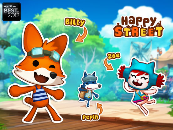 Happy Street - Free Town Building with Animalsscreeshot 1