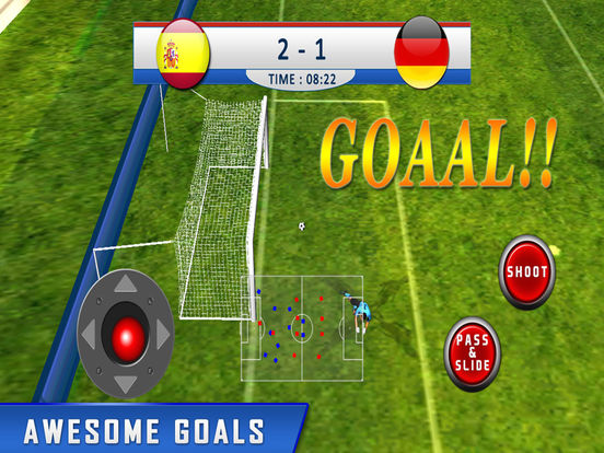 Screenshots of Play real soccer 2016 league cup - Top new free futsal and football games Euro France Germany Italy Spain Edition for iPad