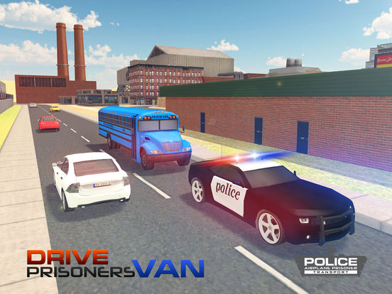 Скачать игру Полиция Самолет Jail Транспорт - полет 3D Pilot и Transporter Bus Моделирование игры