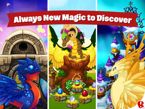 Screenshots of DragonVale for iPad