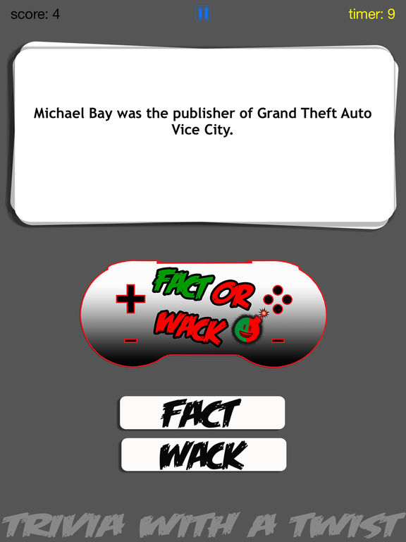 FACT OR WACK video games screenshot 7