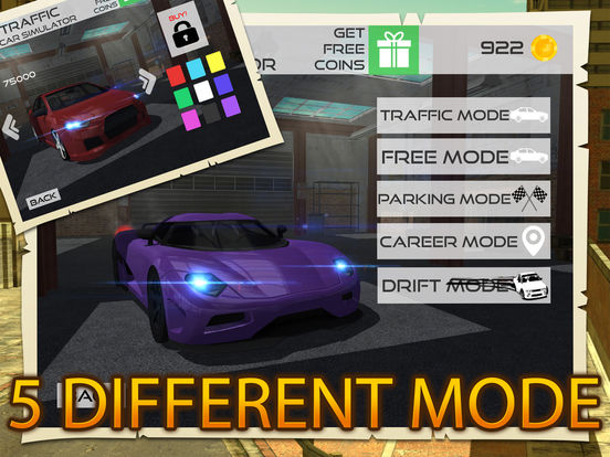 Screenshots of City Traffic Car Driving Parking Career Simulator for iPad