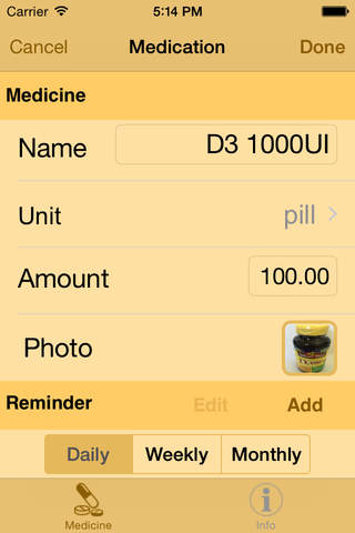 Simple Medicine Reminder screenshot 3