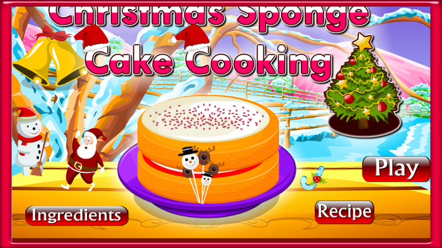Christmas Sponge Cake Cooking