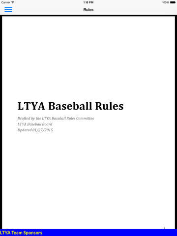 【免費運動App】LTYA Baseball-APP點子