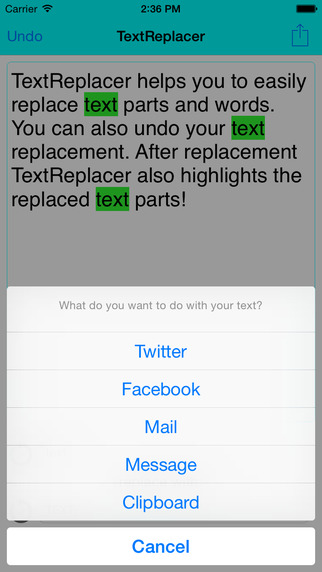 【免費生產應用App】TextReplacer-APP點子