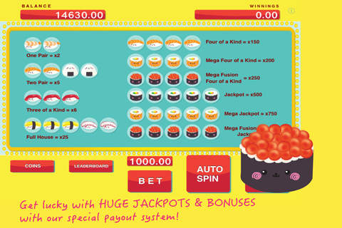 An Asian Yummy Sushi Machine - Slot PRO screenshot 4