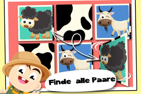 Baby Tommy Farm Animals Cartoon - Barn and farm animal puzzles screenshot 3