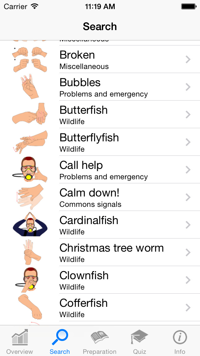 App Shopper Scuba Diving Hand Signals (Sports)