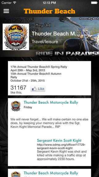 【免費生活App】Thunder Beach Motorcycle Rally-APP點子