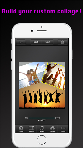 Clip Collage Builder - Free Instant Photo Video Music Editor