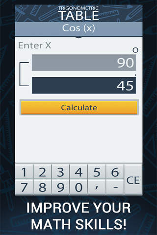 Trigonometric Table screenshot 3