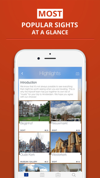 【免費旅遊App】Amsterdam - your travel guide with offline maps from tripwolf (guide for sights, restaurants and hotels)-APP點子