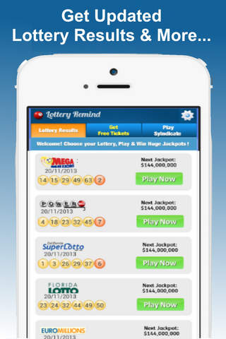Lottery RemindMe - Check Lotto & Raffle Megamillions Results & Win screenshot 4