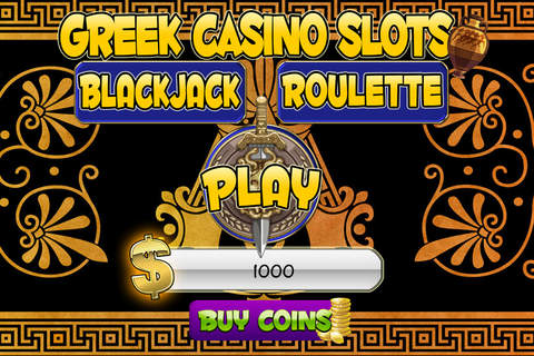 ``` 2015 ``` AAA Aabe Greek Casino Slots and Roulette & Blackjack! screenshot 2