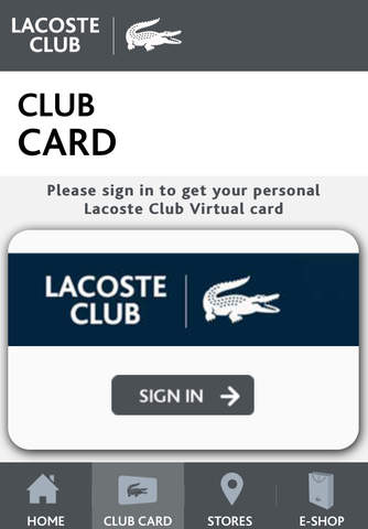 Lacoste Club screenshot 2