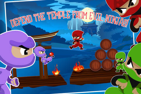 Baby Ninja Run- Fire Bridge Run and Jump Action Saga screenshot 2