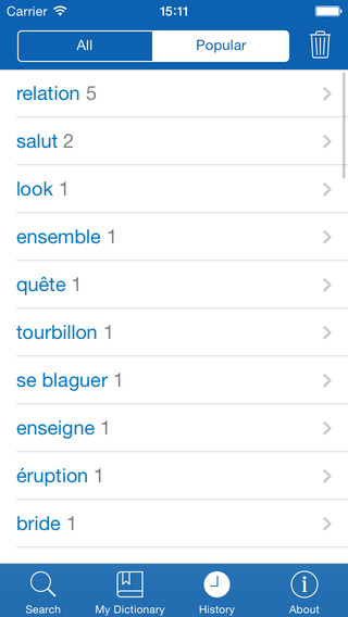 【免費教育App】French <> English Dictionary + Vocabulary trainer Free-APP點子