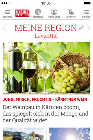 Kleine Zeitung screenshot 2