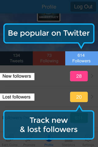 TwitGrow for Twitter - Get 1000+ followers, retweets and favorites screenshot 3