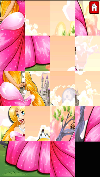 【免費遊戲App】Fairy Tale Princess - Beautiful Picture Sliding Puzzle Free-APP點子