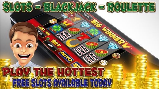 A Ace Big Winner Slots - Roulette - Blackjack 21