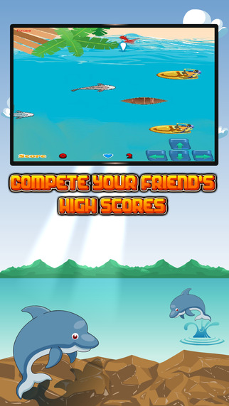 【免費遊戲App】Dolphin Swim Adventure: Keep the Oceans Safe Pro-APP點子