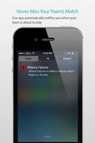 Atlanta Football Alarm Pro screenshot 2