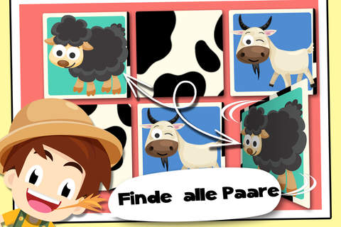 Toddler Tommy Farm Animals Cartoon - Barn and farm animal puzzles screenshot 3