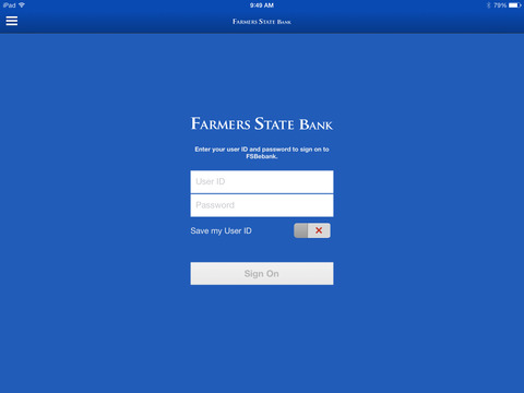 Farmers State Bank Mobile for iPad