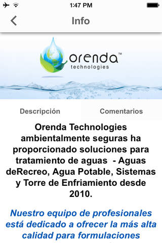 Orenda Tech - Estamos Cambiano La Forma En Que El Mundo Piensa Sobre El Agua! screenshot 3