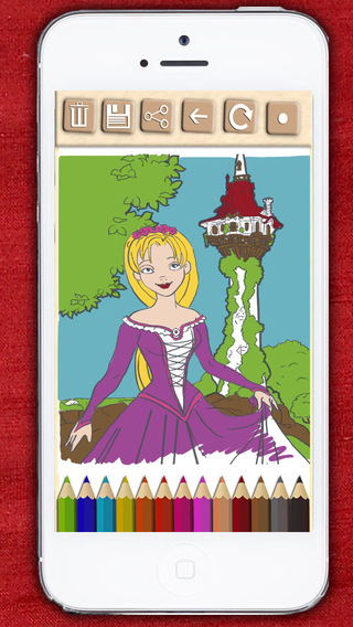 免費下載娛樂APP|Learning game of princesses for girls to paint Rapunzel and color her beautiful dresses app開箱文|APP開箱王