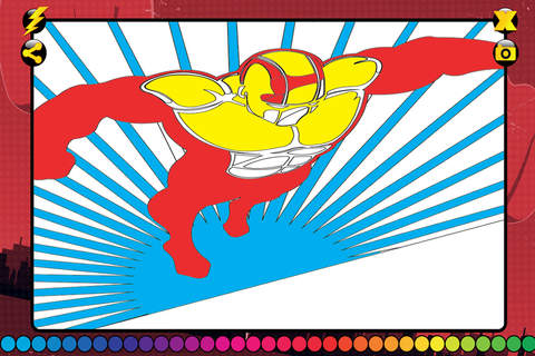 Superhero Colouring Book FREE screenshot 2