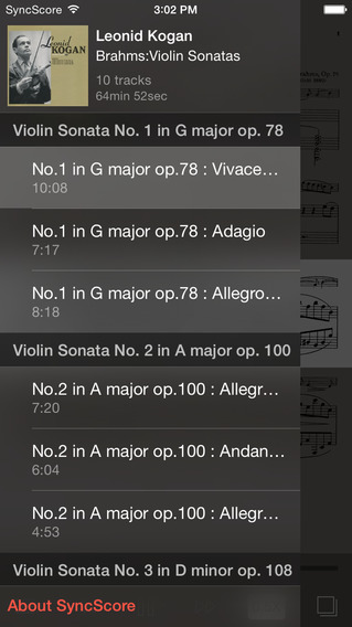 【免費音樂App】Brahms Violin Sonatas - SyncScore-APP點子