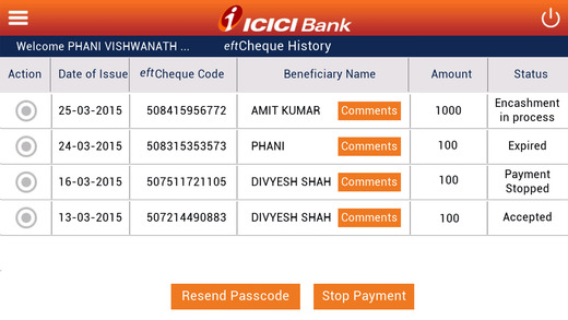 【免費財經App】ICICI Bank eftCheques-APP點子