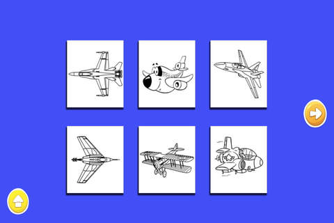 Planes Aircraft & Jets Coloring Book - All Styles & Ages! screenshot 3