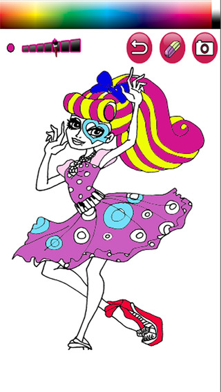 Coloring Game For Kids Monster High Version