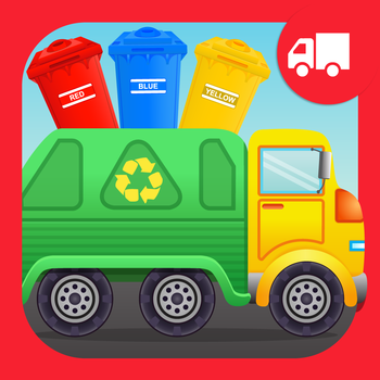 Colors Garbage Truck Free - an alphabet fun game for preschool kids learning colors and love Trucks and Things That Go LOGO-APP點子