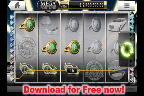 Mega Fortune - NetEnt Slot Machine 2015 - Casino Slot Machine Game with Wild and Bonus screenshot 3