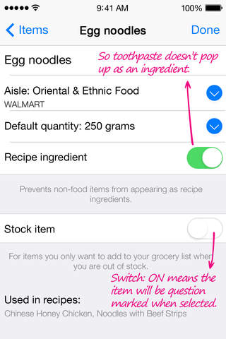 Grocery List Generator - Create shopping lists and store all your recipes. screenshot 3