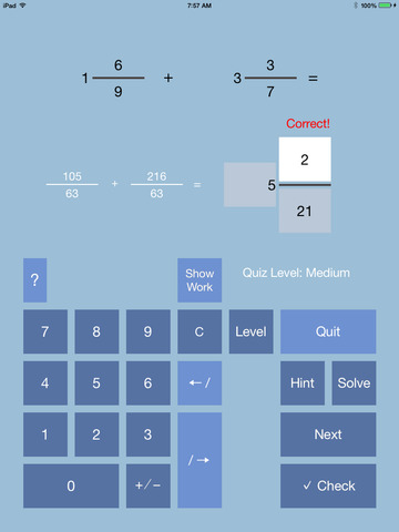 【免費教育App】Fraction and Decimal Calculator with Fractions Quiz mode-APP點子