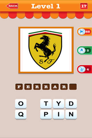 Aaa Trivia Quiz Game of Car Brand - Guess The Company Name of Top Cars by Checking The Logo at Picture screenshot 2