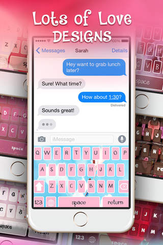 KeyCCM – Love In My Heart : Custom Color & Wallpaper Keyboard Themes in the Valentine Sweet Style screenshot 2